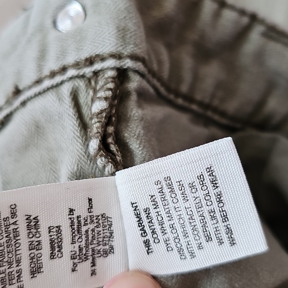 Free People Y2K Low Rise Light Army Green Skinny Jeans, sz 28 - Picture 12 of 16